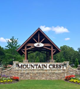 Entry to Mountain Crest Real Estate Cumming GA